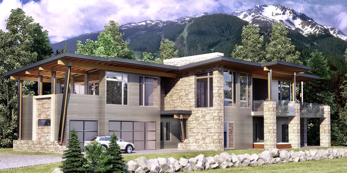 Exterior home visualization 3d